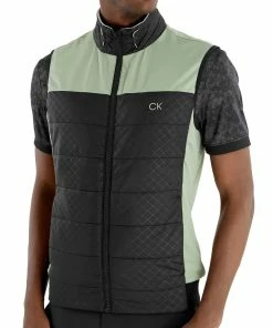 Calvin Klein Malden Hybrid Gilet - Cameo Green -Second Hand Clubs Sales calvin klein malden hybrid gilet cameo green 3