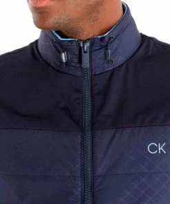 Calvin Klein Malden Hybrid Gilet - Navy -Second Hand Clubs Sales calvin klein malden hybrid gilet navy 5