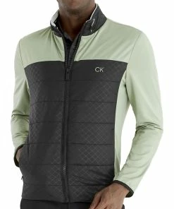 Calvin Klein Malden Hybrid Jacket - Cameo Green -Second Hand Clubs Sales calvin klein malden hybrid jacket cameo green 5