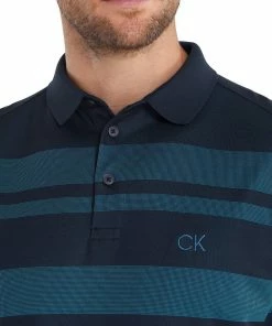 Calvin Klein Marina Polo Shirt - Navy/Ocean Blue -Second Hand Clubs Sales calvin klein marina polo navy ocean blue 5