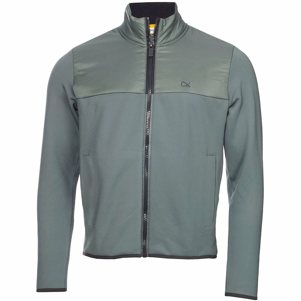 Calvin Klein Monte Full Zip Layering Jacket - Sage 3 Calvin Klein Monte Full Zip Layering Jacket - Sage