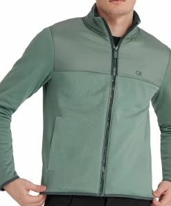 Calvin Klein Monte Full Zip Layering Jacket - Sage 11 Calvin Klein Monte Full Zip Layering Jacket - Sage -Second Hand Clubs Sales calvin klein monte full zip layering sage 5