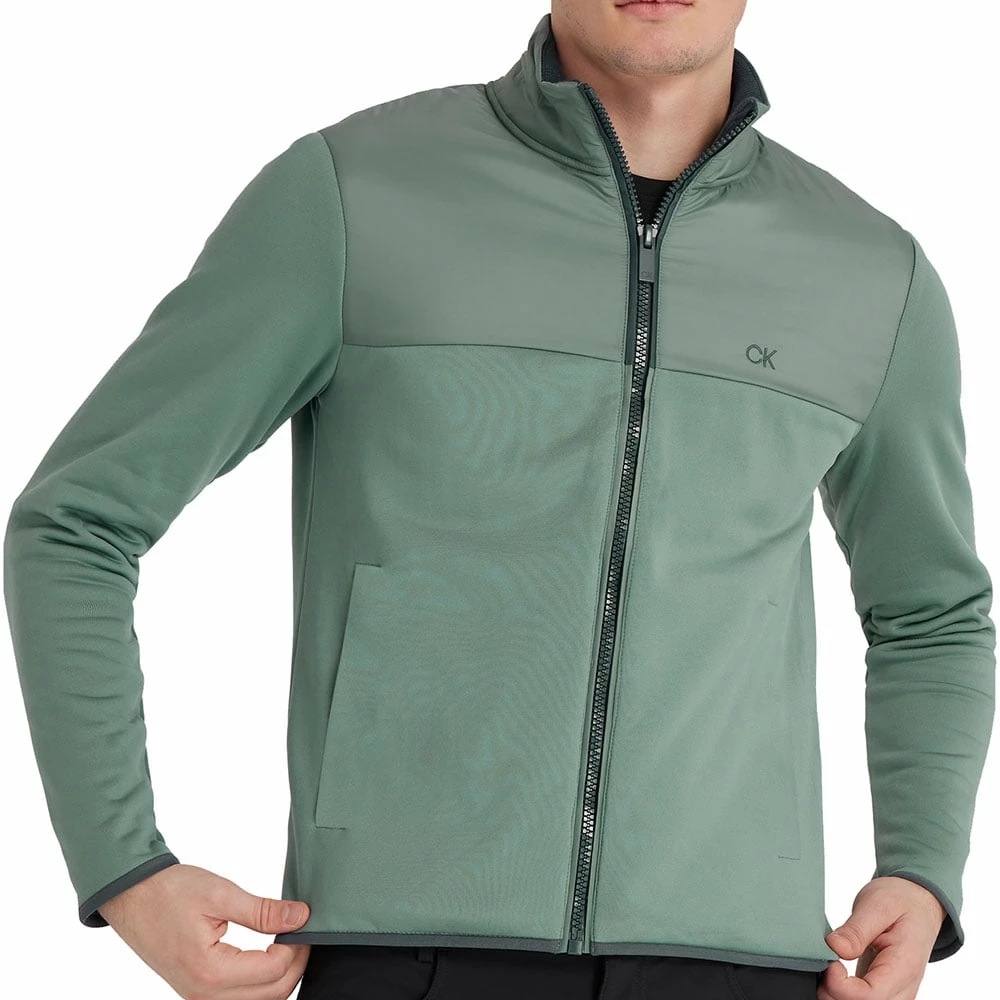 Calvin Klein Monte Full Zip Layering Jacket - Sage 7 Calvin Klein Monte Full Zip Layering Jacket - Sage - Image 5