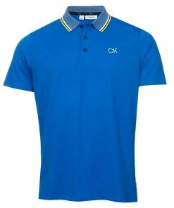 Calvin Klein Monterey Polo Shirt- Ocean Blue -Second Hand Clubs Sales calvin klein monterey polo ocean blue 1