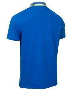 Calvin Klein Monterey Polo Shirt- Ocean Blue -Second Hand Clubs Sales calvin klein monterey polo ocean blue 2 1 1