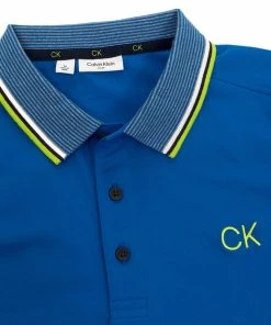 Calvin Klein Monterey Polo Shirt- Ocean Blue -Second Hand Clubs Sales calvin klein monterey polo ocean blue 3