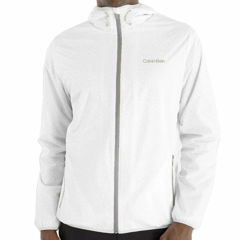 Calvin Klein Nantucket Printed Windbreaker Jacket - White/Pale Silver 5 Calvin Klein Nantucket Printed Windbreaker Jacket - White/Pale Silver - Image 3