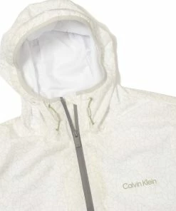 Calvin Klein Nantucket Printed Windbreaker Jacket - White/Pale Silver 11 Calvin Klein Nantucket Printed Windbreaker Jacket - White/Pale Silver -Second Hand Clubs Sales calvin klein nantucket printed windbreaker jacket whitepalesilver 5