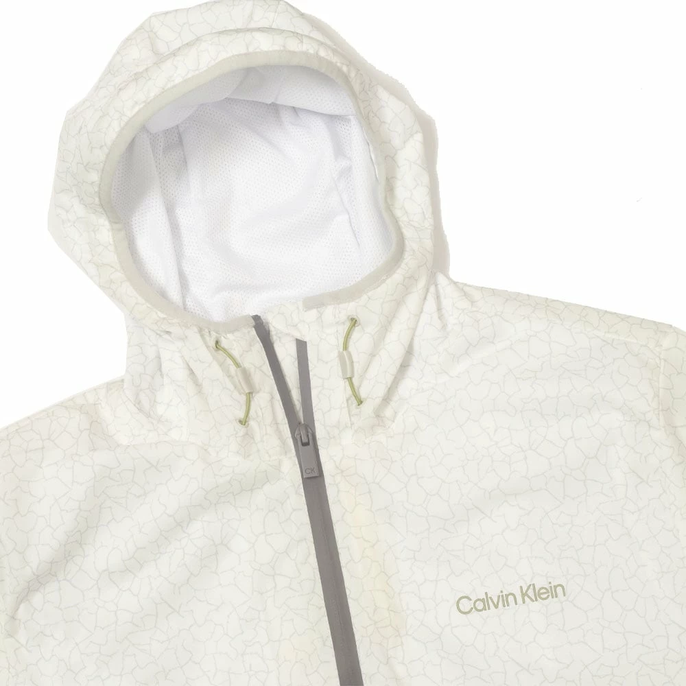 Calvin Klein Nantucket Printed Windbreaker Jacket - White/Pale Silver 7 Calvin Klein Nantucket Printed Windbreaker Jacket - White/Pale Silver - Image 5