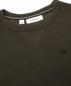 Calvin Klein Ohio Sweater - Olive Marl 8 Calvin Klein Ohio Sweater - Olive Marl -Second Hand Clubs Sales calvin klein ohio sweatshirt olive marl 3