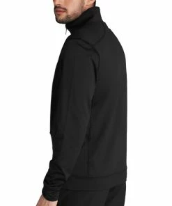 Calvin Klein Orbit 1/2 Zip Pullover - Black/Red -Second Hand Clubs Sales calvin klein orbit 12 zip pullover blackred 4