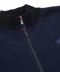 Calvin Klein Ottoman Full Zip Lined Sweater - Navy -Second Hand Clubs Sales calvin klein ottoman full zip lined sweater navy 3