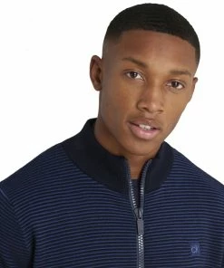 Calvin Klein Ottoman Full Zip Lined Sweater - Navy -Second Hand Clubs Sales calvin klein ottoman full zip lined sweater navy 4