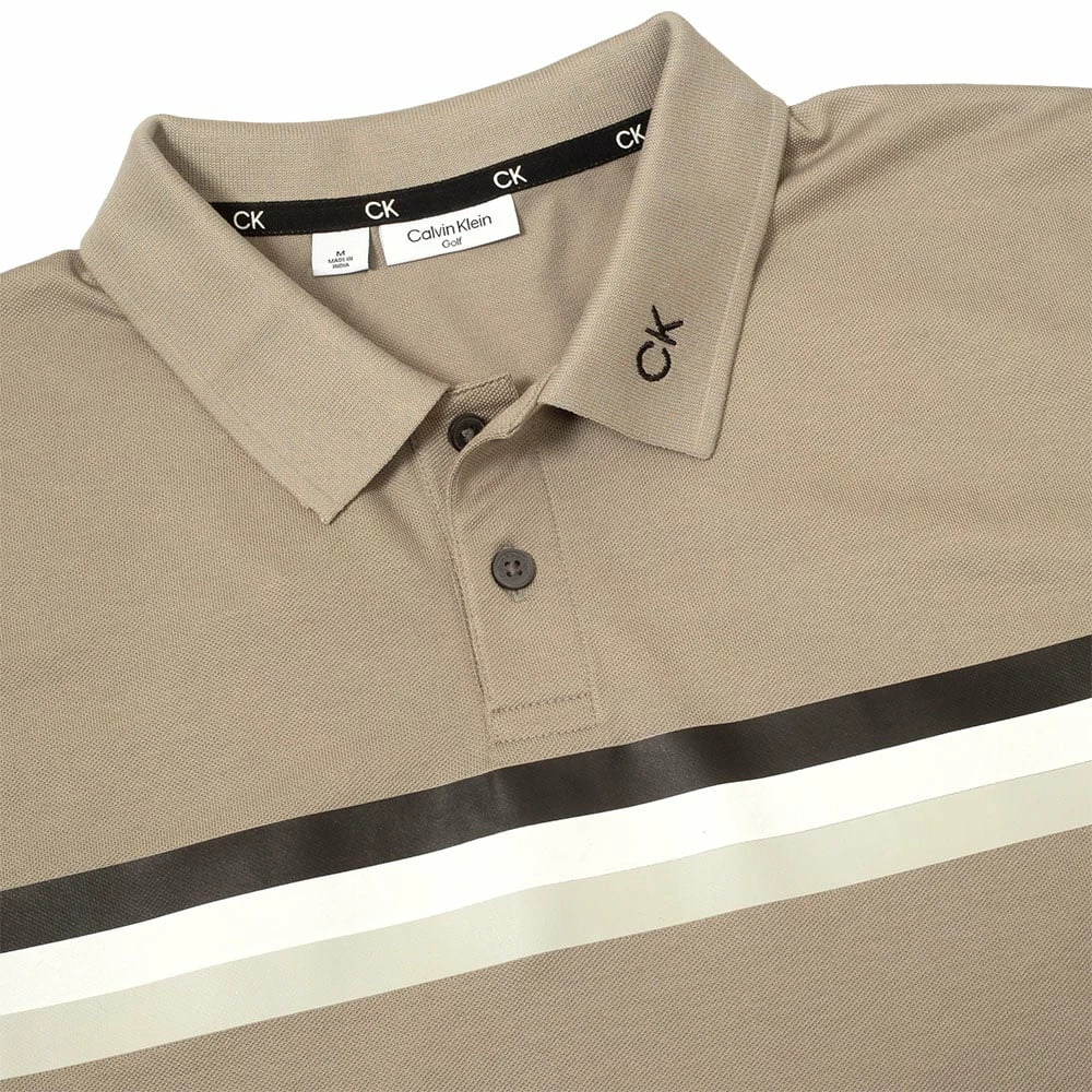 Calvin Klein Parker Polo Shirt - Cameo Green 5 Calvin Klein Parker Polo Shirt - Cameo Green - Image 3