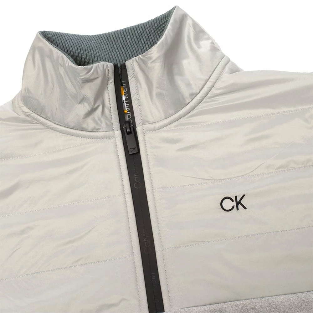 Calvin Klein Ramond Hybrid 1/4 Zip Pullover - Silver Marl 5 Calvin Klein Ramond Hybrid 1/4 Zip Pullover - Silver Marl - Image 3