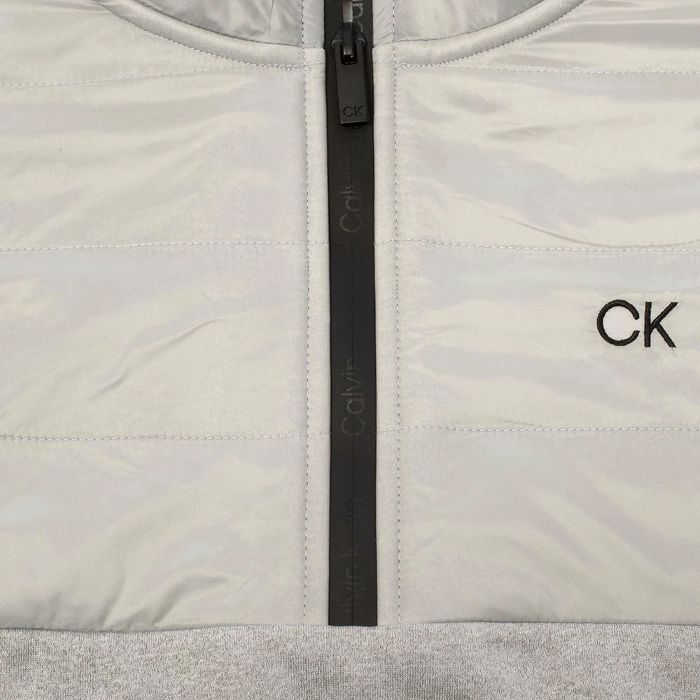 Calvin Klein Ramond Hybrid 1/4 Zip Pullover - Silver Marl 7 Calvin Klein Ramond Hybrid 1/4 Zip Pullover - Silver Marl - Image 5