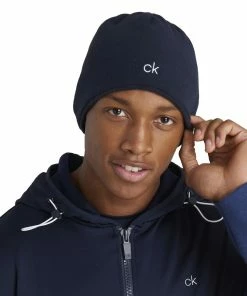 Calvin Klein React Reversible Beanie - Navy/White -Second Hand Clubs Sales calvin klein react reversible beanie navy white 4