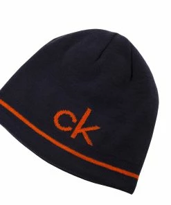 Calvin Klein React Reversible Beanie - Navy/Blaze