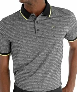 Calvin Klein Sudbury Polo Shirt - Black Marl -Second Hand Clubs Sales calvin klein sudbury polo shirt black marl 5