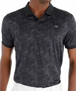 Calvin Klein Tie Dye Print Polo Shirt - Black 9 Calvin Klein Tie Dye Print Polo Shirt - Black -Second Hand Clubs Sales calvin klein tie dye print polo shirt black 3