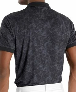 Calvin Klein Tie Dye Print Polo Shirt - Black 10 Calvin Klein Tie Dye Print Polo Shirt - Black -Second Hand Clubs Sales calvin klein tie dye print polo shirt black 4