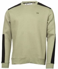 Calvin Klein Walker Crew Neck Sweater - Cameo Green