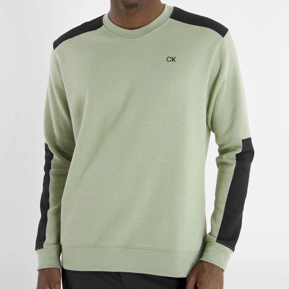 Calvin Klein Walker Crew Neck Sweater - Cameo Green 5 Calvin Klein Walker Crew Neck Sweater - Cameo Green - Image 3