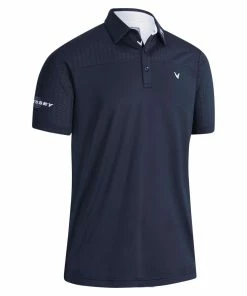 Callaway Odyssey Ventilated Blocked Polo Shirt - Peacoat