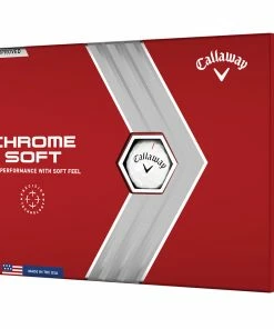 Callaway Chrome Soft Golf Balls - White - 12 Pack -Second Hand Clubs Sales chrome soft 5