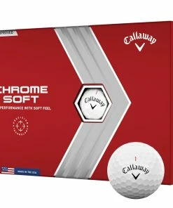 Callaway Chrome Soft Golf Balls - White - 12 Pack