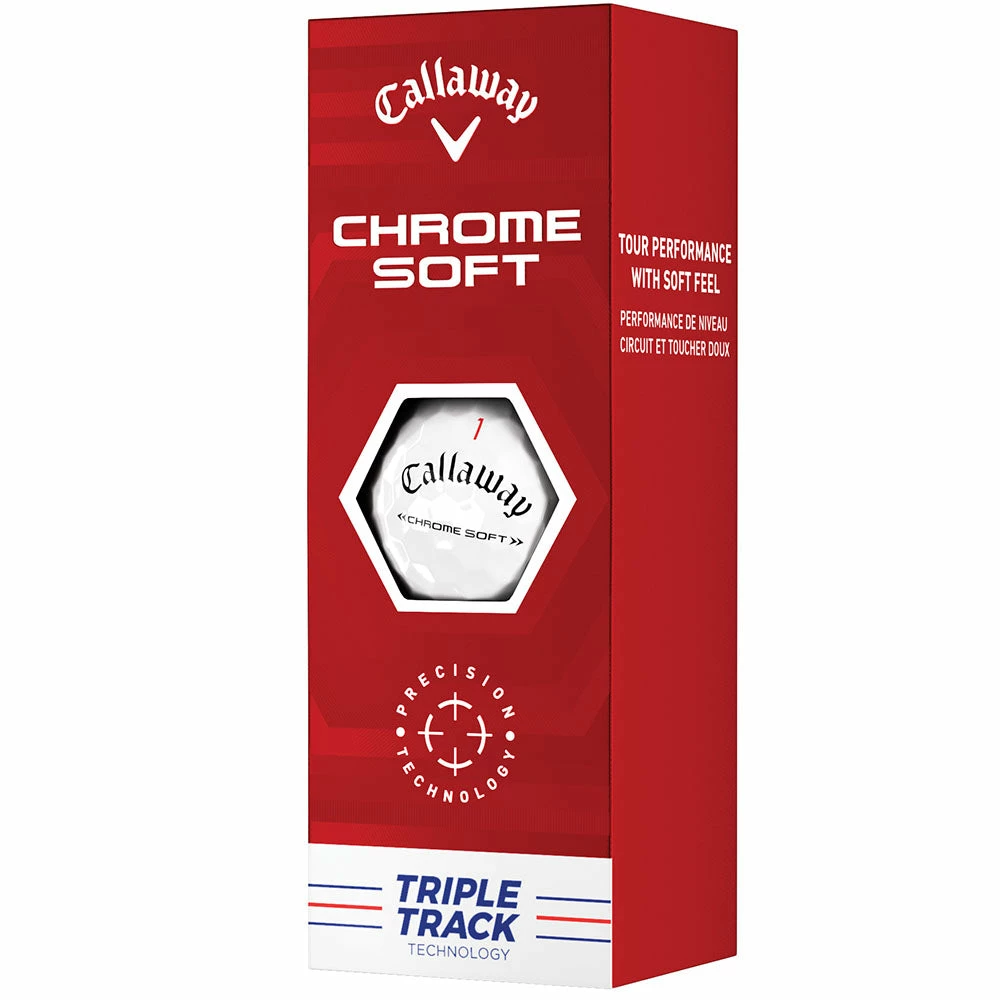 Callaway Chrome Soft Triple Track Golf Balls - White - 12 Pack 6 Callaway Chrome Soft Triple Track Golf Balls - White - 12 Pack - Image 4