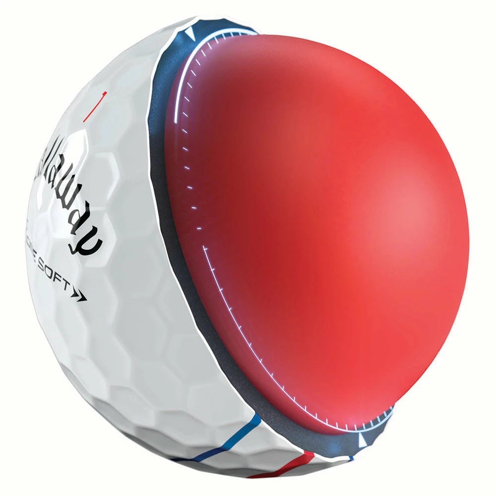 Callaway Chrome Soft Triple Track Golf Balls - White - 12 Pack 7 Callaway Chrome Soft Triple Track Golf Balls - White - 12 Pack - Image 5