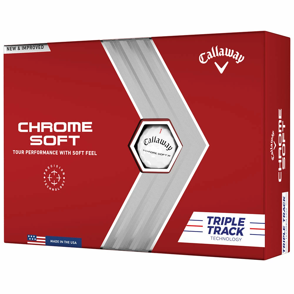 Callaway Chrome Soft Triple Track Golf Balls - White - 12 Pack 9 Callaway Chrome Soft Triple Track Golf Balls - White - 12 Pack - Image 7