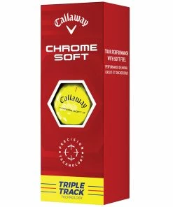 Callaway Chrome Soft Triple Track Golf Balls - Yellow - 12 Pack 13 Callaway Chrome Soft Triple Track Golf Balls - Yellow - 12 Pack -Second Hand Clubs Sales chrome soft triple track yellow 2
