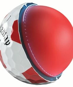 Callaway Chrome Soft Truvis Golf Balls - Red - 12 Pack -Second Hand Clubs Sales chrome soft truvis white red 1