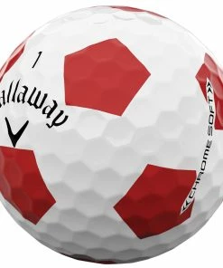 Callaway Chrome Soft Truvis Golf Balls - Red - Double Dozen 10 Callaway Chrome Soft Truvis Golf Balls - Red - Double Dozen -Second Hand Clubs Sales chrome soft truvis white red 2 1