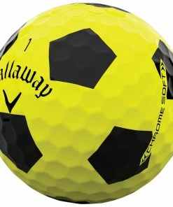 Callaway Chrome Soft Truvis Golf Balls - Yellow/Black - Double Dozen -Second Hand Clubs Sales chrome soft truvis yellow black 1 1