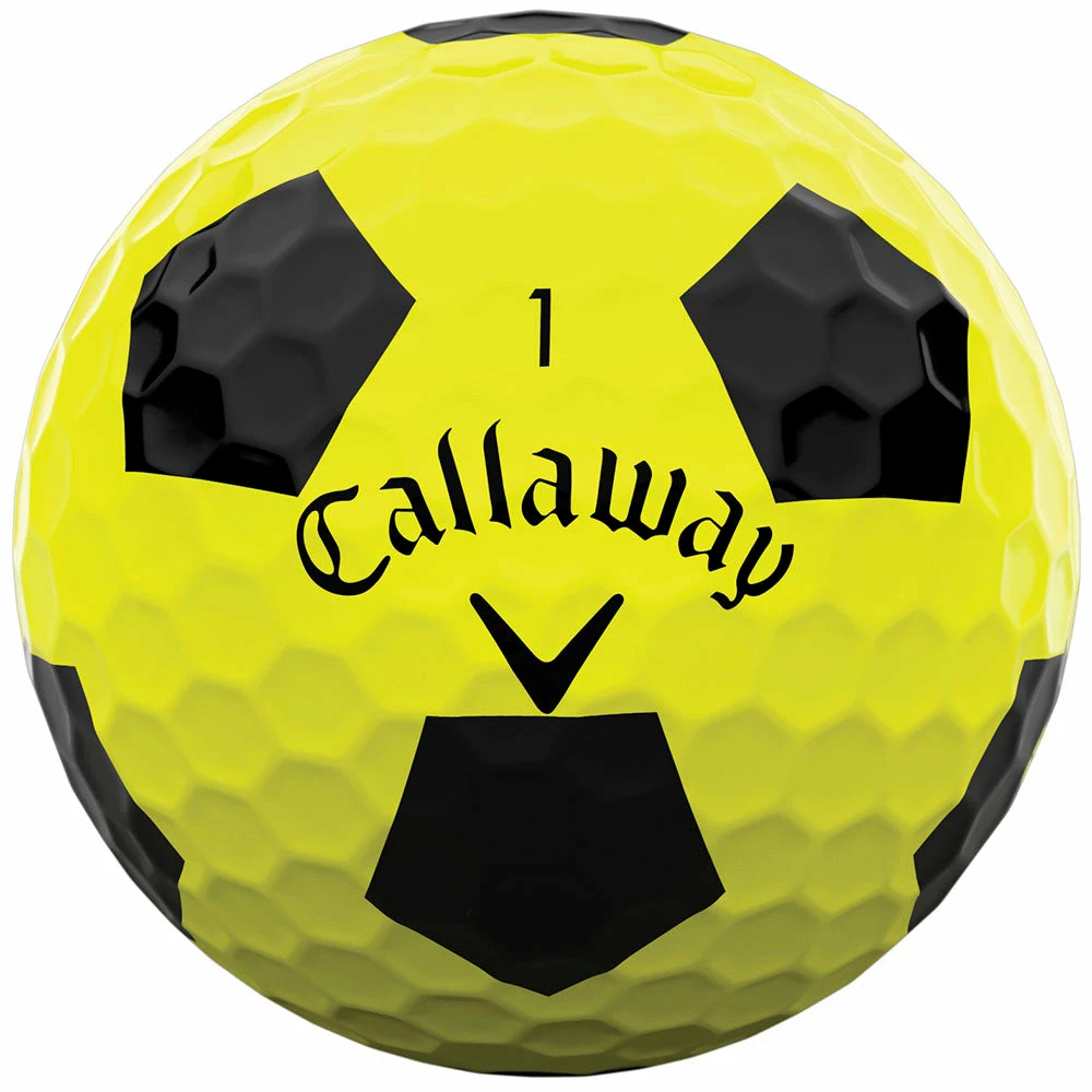 Callaway Chrome Soft Truvis Golf Balls - Yellow/Black - 12 Pack 4 Callaway Chrome Soft Truvis Golf Balls - Yellow/Black - 12 Pack - Image 2