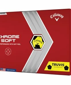 Callaway Chrome Soft Truvis Golf Balls - Yellow/Black - 12 Pack 12 Callaway Chrome Soft Truvis Golf Balls - Yellow/Black - 12 Pack -Second Hand Clubs Sales chrome soft truvis yellow black 4