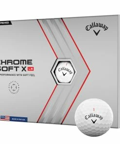 Callaway Chrome Soft X LS Golf Balls - White - 12 Pack