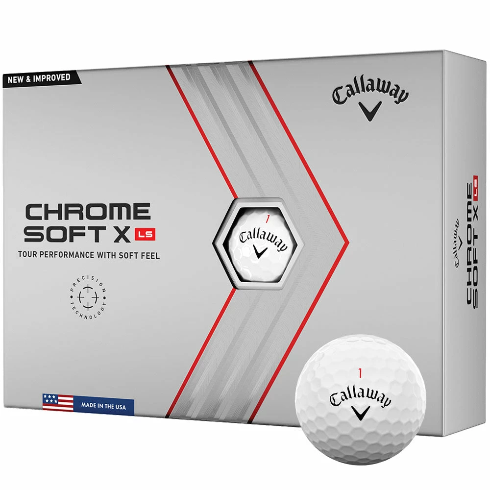 Callaway Chrome Soft X LS Golf Balls - White - 12 Pack 3 Callaway Chrome Soft X LS Golf Balls - White - 12 Pack