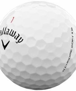 Callaway Chrome Soft X Golf Balls - White - Double Dozen -Second Hand Clubs Sales chrome soft x white 2 1