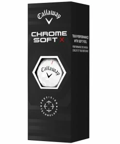 Callaway Chrome Soft X Golf Balls - White - Double Dozen -Second Hand Clubs Sales chrome soft x white 4 1