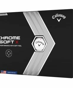 Callaway Chrome Soft X Golf Balls - White - 12 Pack -Second Hand Clubs Sales chrome soft x white 5
