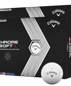 Callaway Chrome Soft X Golf Balls - White - Double Dozen