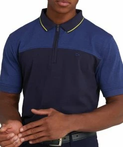 Calvin Klein Morris Polo Shirt - Navy -Second Hand Clubs Sales ckms21484navy1