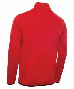 Calvin Klein Taylor Half Zip Sweater - Power Red -Second Hand Clubs Sales ckms21489powerred7