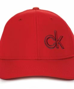 Calvin Klein Jones Cap - Power Red 5 Calvin Klein Jones Cap - Power Red -Second Hand Clubs Sales ckms21497powerred4