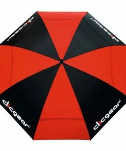 Clicgear UV 68" Golf Umbrella - Red/Black