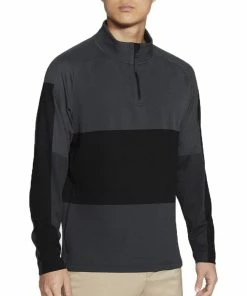 Nike Dry Vapor 1/2 Zip Golf Sweater - Black/Dark Smoke/Grey